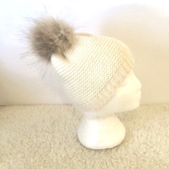 Rudsak Knit Beanie With Fur Pom Pom - Picture 3 of 11